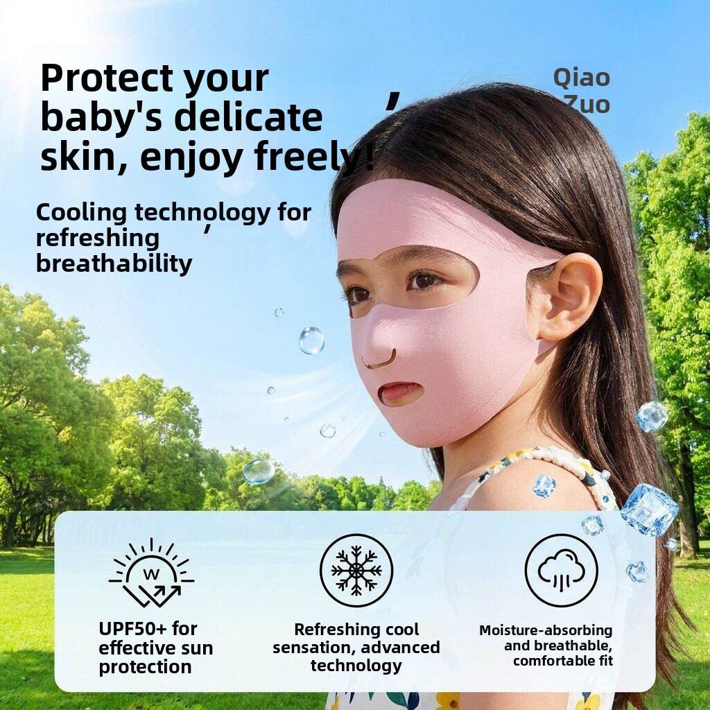 Kids Face Mask - Masque facial de protection solaire pour