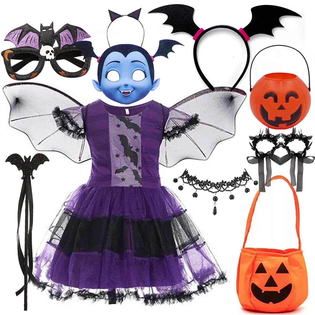 Costume de vampire pour filles - Kids Face Mask avis et prix